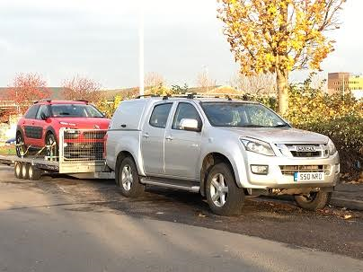 ENDE has just transported a car by trailer from Cardiff, South Wales to Leeds, Yorkshire.