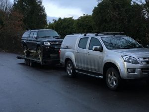 ENDE has just transported a car by trailer from Salisbury, Wiltshire to Hereford, Herefordshire.