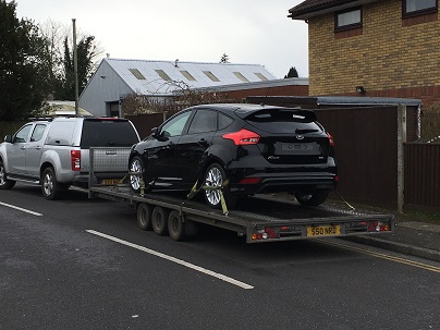 ENDE has just transported a car by trailer from Banstead, Surrey to Gillingham, Kent.