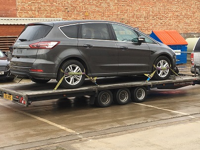 ENDE has just transported a car by trailer from Long Marston, Birmingham to Runcorn, Cheshire