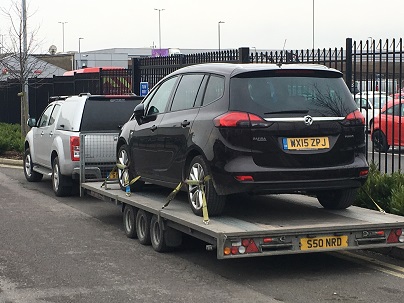 ENDE has just transported a car by trailer from Bristol, Avon to Bracknell, Berkshire.