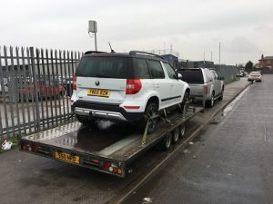 ENDE has just transported a car by trailer from Leeds, Yorkshire to Peterborough, Cambridgeshire.