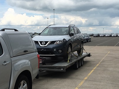 ENDE- the transport by trailer experts, has just transported a car by trailer from Corby, Northamptonshire, to Gloucester, Gloucestershire.