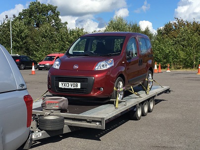 ENDE- the transport by trailer experts, has just transported a car by trailer from Wrexham, North Wales to Bedford, Bedfordshire.