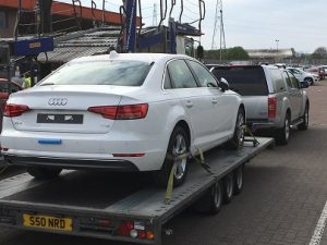 ENDE- the tranport by trailer experts, has just transported a car by trailer from Newport, South Wales  to Poole, Dorset.