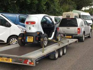 ENDE- the transport by trailer experts, has just transported a car by trailer from Bristol, Avon to Bedford .
