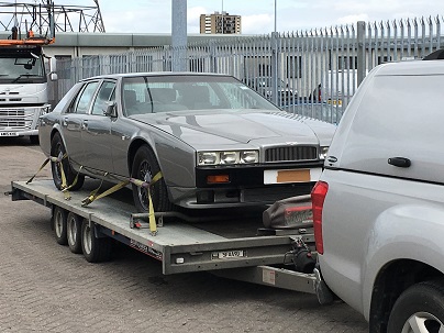 ENDE- the transport by trailer experts, has just transported a car by trailer from Southampton Docks to Newport Pagnell, Buckinghamshire .