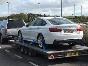 ENDE- the transport by trailer experts, has just transported a car by trailer from Bristol, Avon to Mansfield, Nottinghamshire.