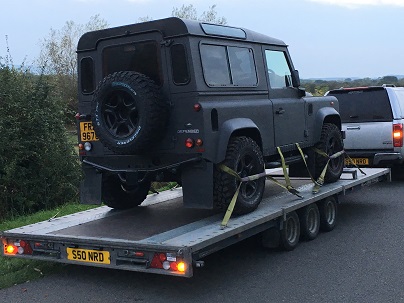 ENDE- the transport by trailer experts, has just transported a car by trailer from Gloucester, Glos to Central London.