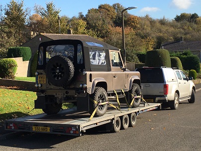 ENDE- the transport by trailer experts, has just transported a car by trailer from Radley, Somerset to Henley on Thames, Surrey .