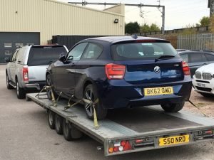 ENDE- the transport by trailer experts, has just transported a car by trailer from Tamworth, Staffordshire to Coleford, Gloucestershire .
