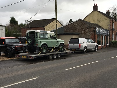 ENDE- the transport by trailer experts, has just transported a car by trailer from Macclesfiled, Cheshire to Melksham, Wiltshire.