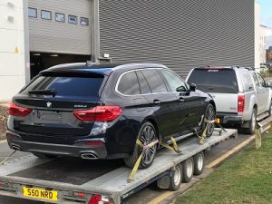 ENDE- the transport by trailer experts, has just transported a car by trailer from Reading, Berks to Cheltenham, Glos .