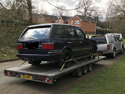 ENDE - the transport by trailer experts, has just transported a car by trailer from Birmingham to Bristol, Avon .