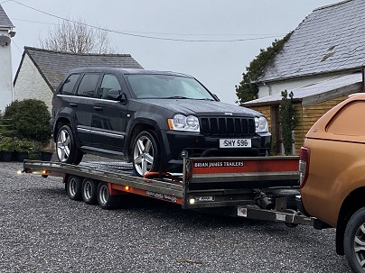 Jeep transported from Wales to Norfolk