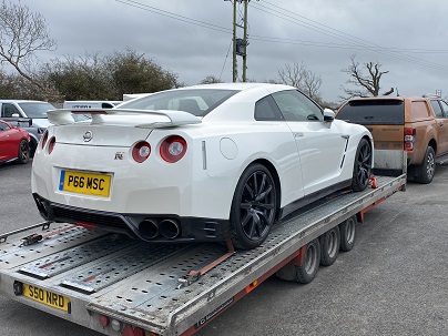 Nissan transported from Birmingham to London