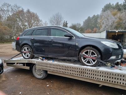 VMS ENDE has just transported an estate car Sussex to Lincolnshire by truck transporter.