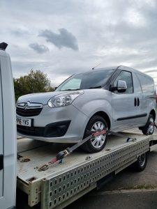 VMS ENDE has just transported a van from Yorkshire to Hampshire by truck transporter.