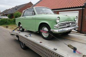 VMS ENDE has just transported a classic car from Essex to Cumbria by transporter.